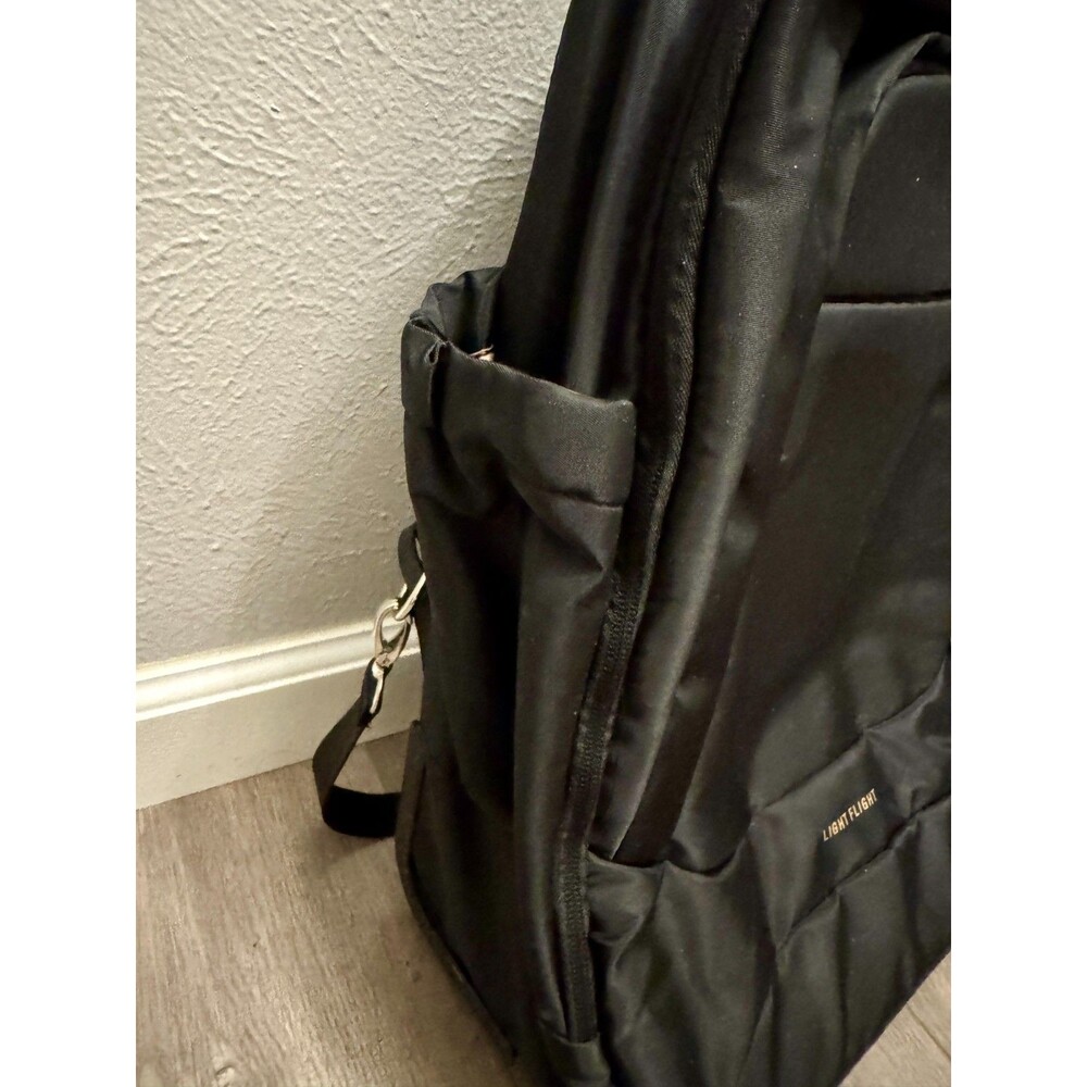 Rolling Laptop Backpack Carry On w Wheels Light Flight Travel Bag Black NEW - Picture 6 of 16